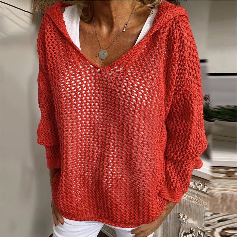 Delia – Loose-Fit Open Knit Sweater