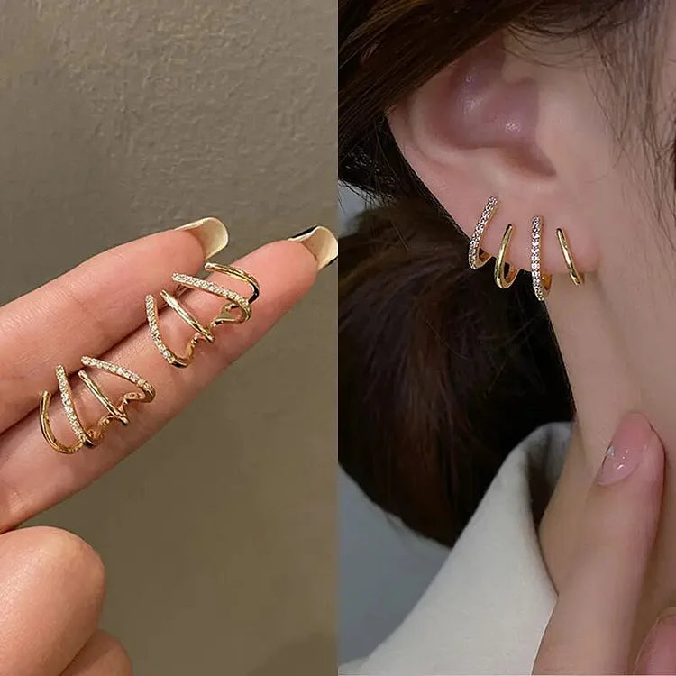 Zabby – spirálové náušnice, typ ear cuff