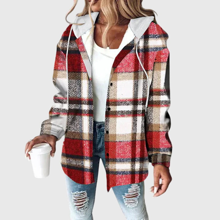 Martina™ | Chaqueta de Mujer con Tapeta de Botones de Malla