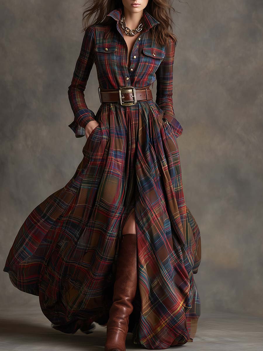 Mireline - Classic Button-Up Shirt Dress