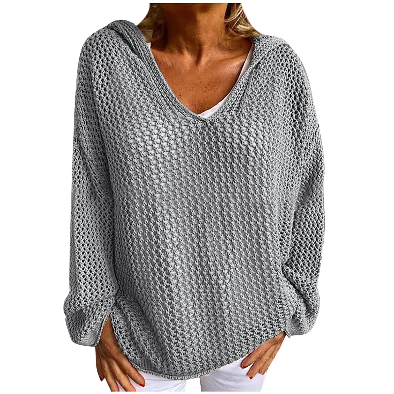 Delia – Loose-Fit Open Knit Sweater
