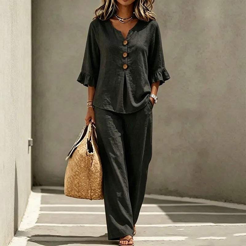 Elinor - Breezy Linen Two-Piece Set