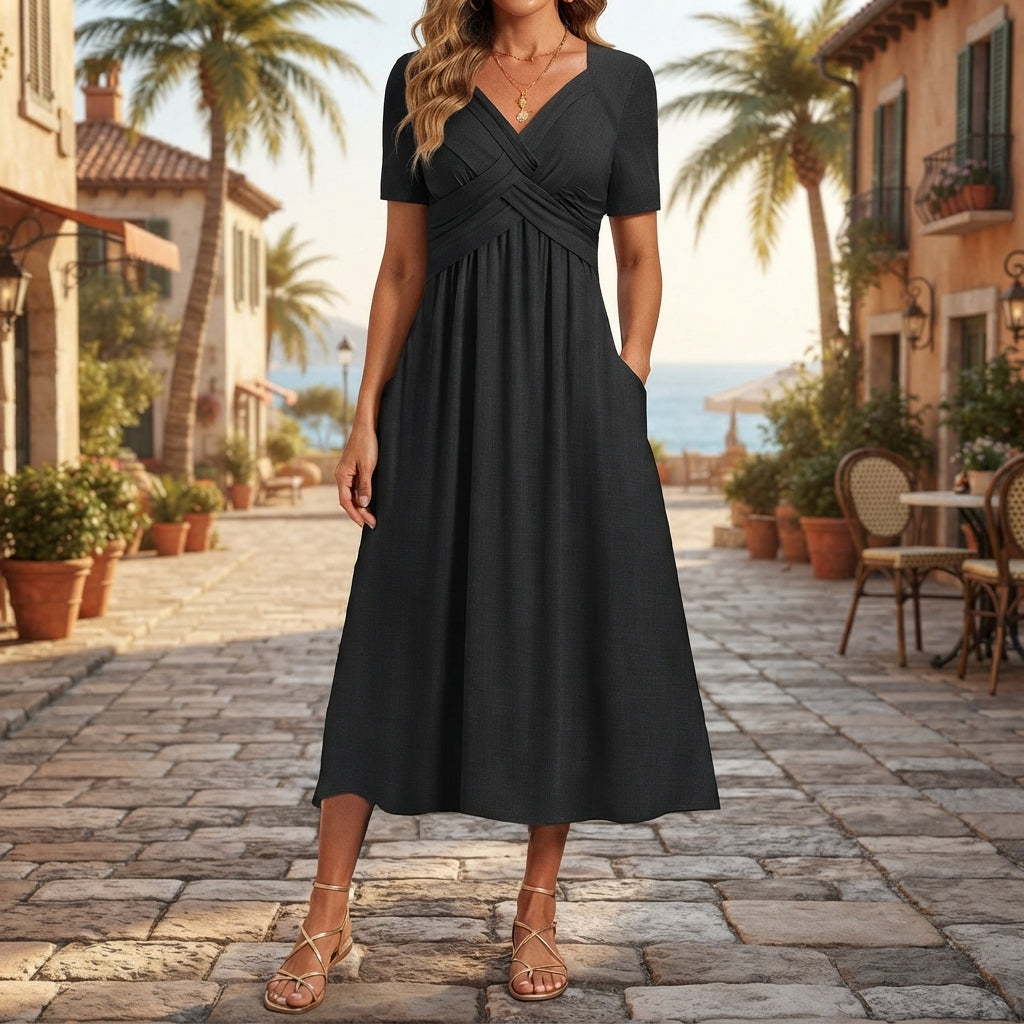 Leia | Robe élégante avec effet ventre plat