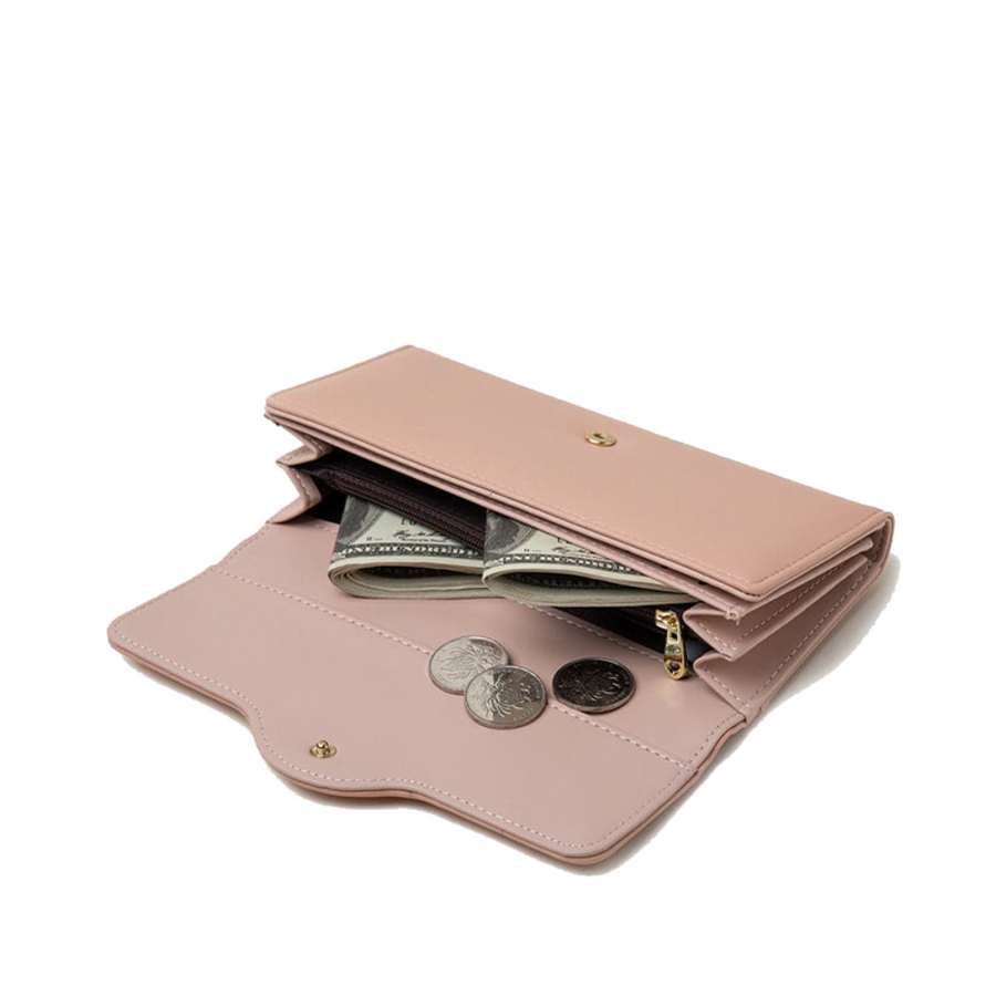 Pochette à monnaie - Élégant portefeuille à trois volets