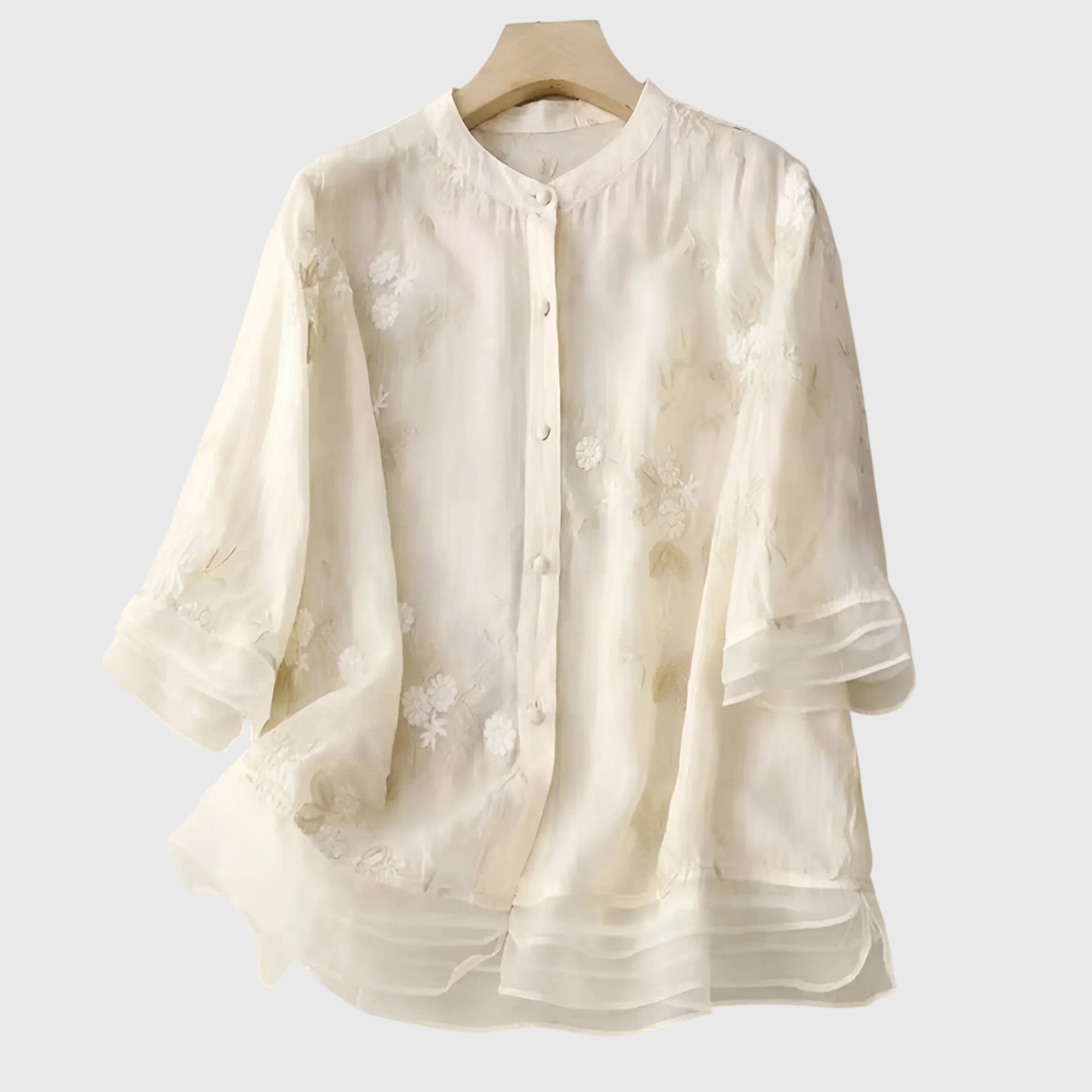 Nellie™ | Elegantní top s vyšívanými květy