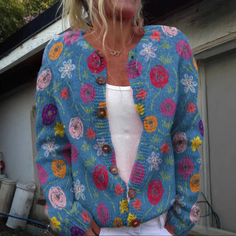 Anneli | Cardigan fleuri