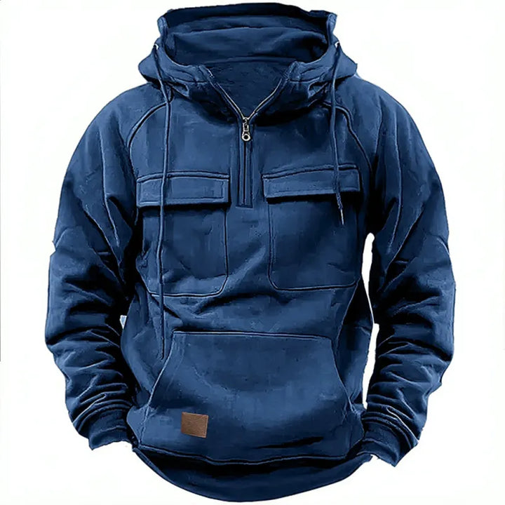 Adam – Hoodie with Zipper and Chest Pockets