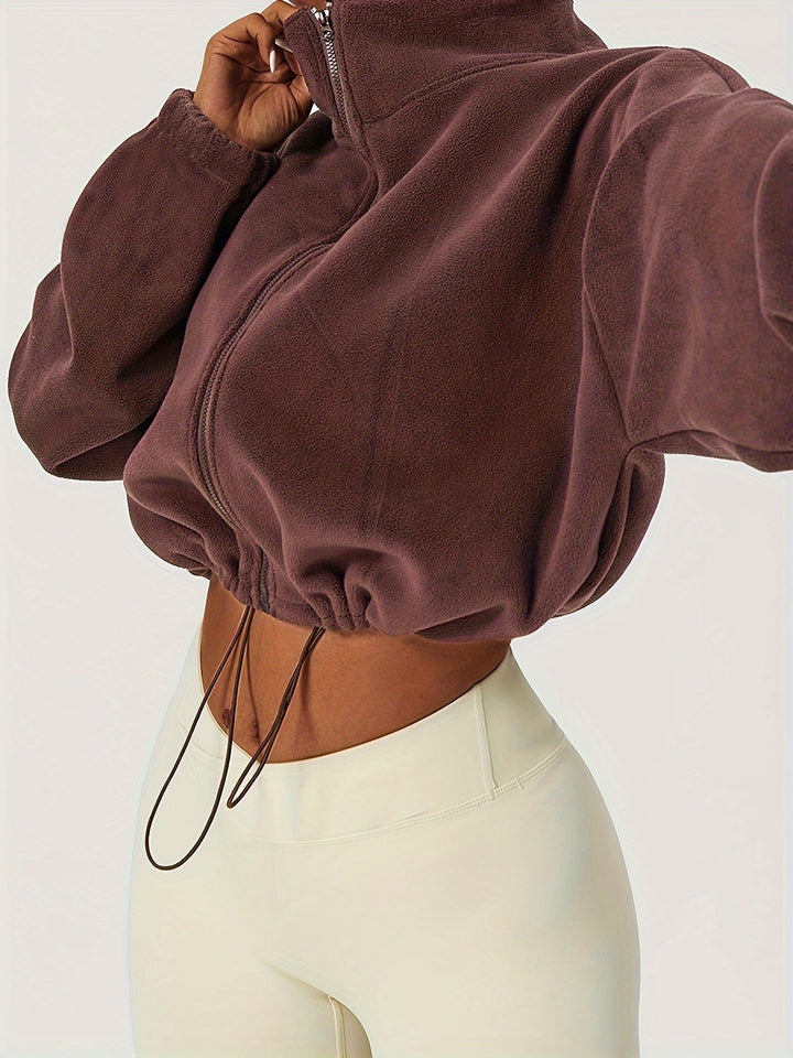 Velexia | Fleece Crop Top