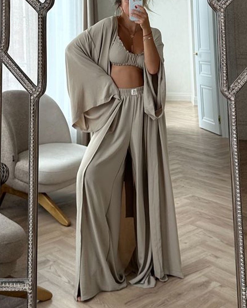 Iana | Elegantní ležérní kardiganový komplet 2dílný