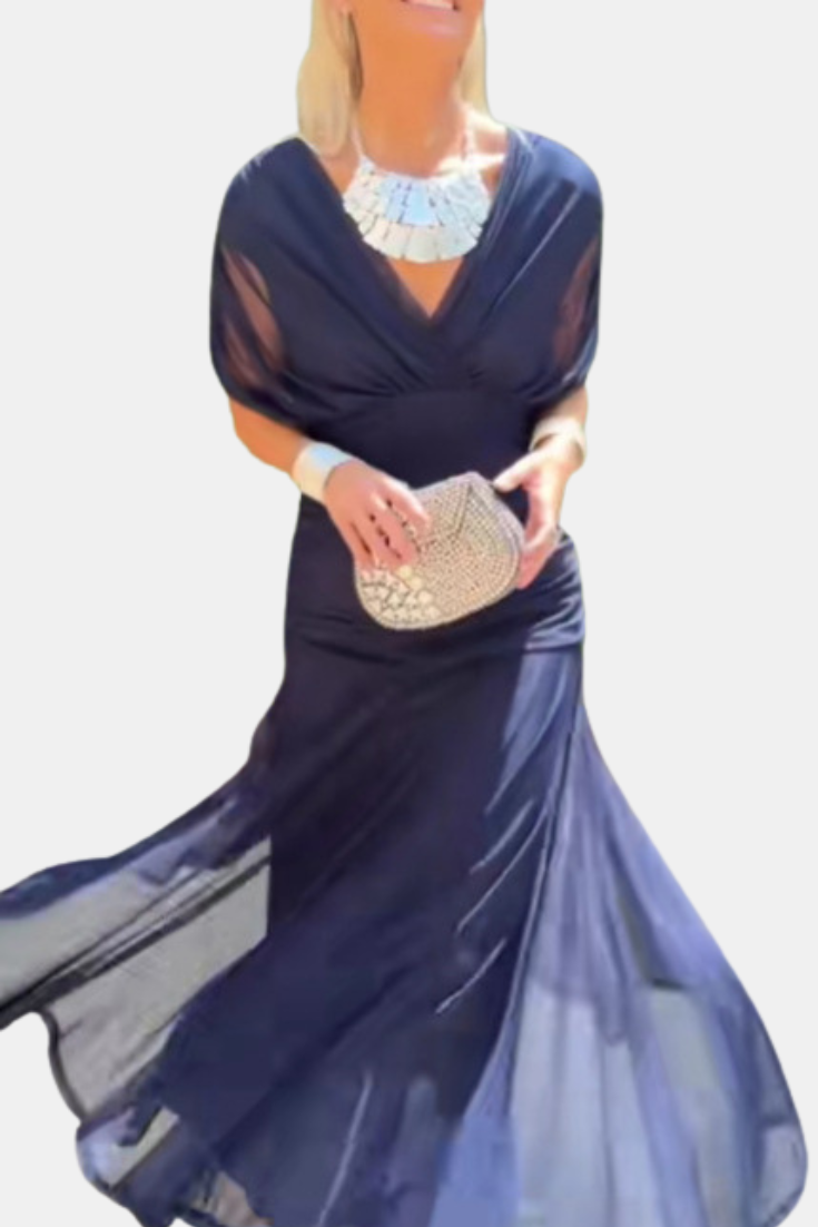 Camille - Longue robe fluide en mousseline