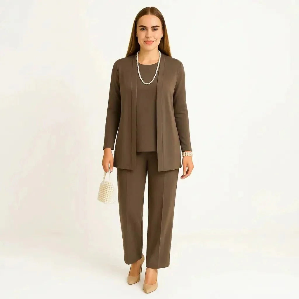 Cardigan, Top & Trousers Set