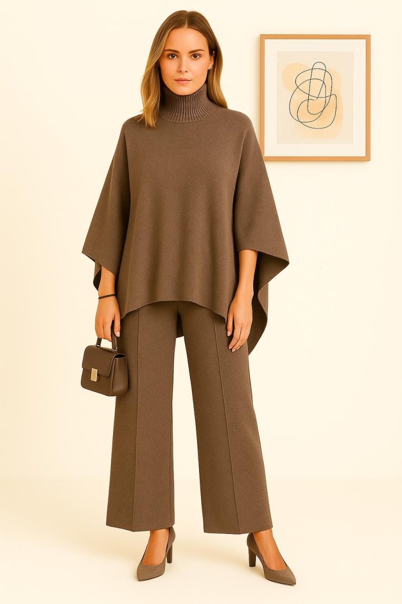 Ensemble Clara pull col roulé et pantalon