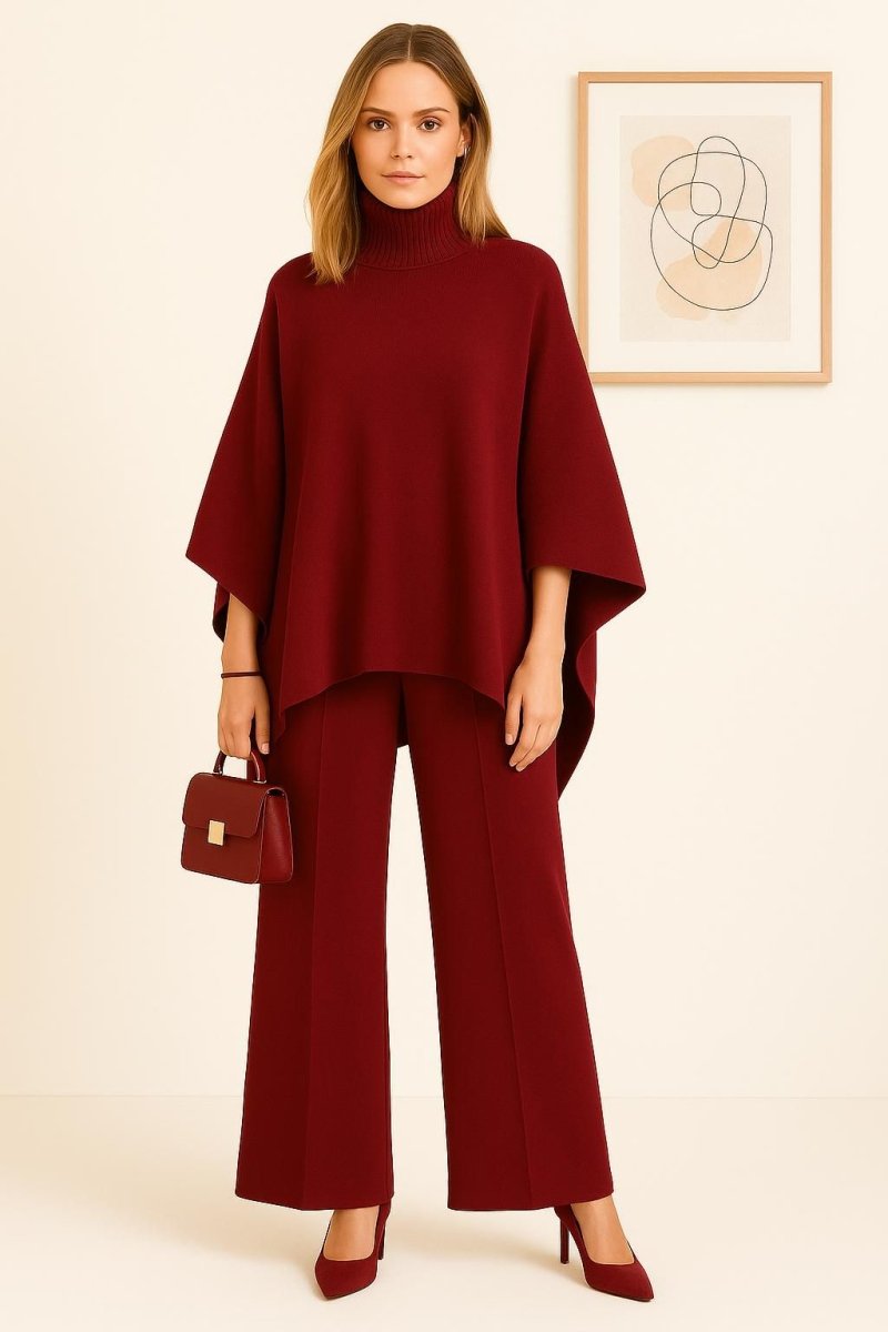 Ensemble Clara pull col roulé et pantalon