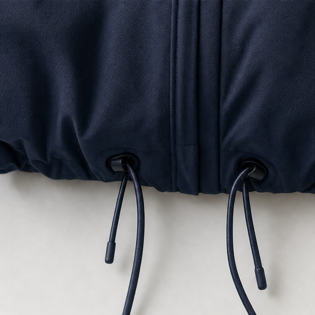 Veluna – Sculpted Balloon-Hem Lightweight Windbreaker