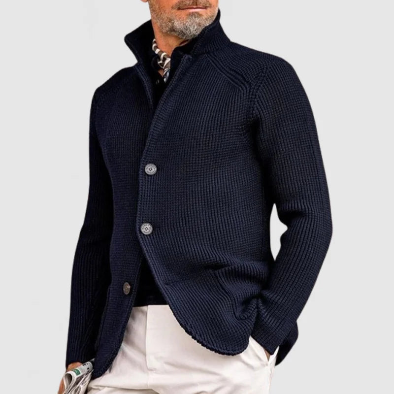Arnold - Gilet cardigan homme style militaire rétro
