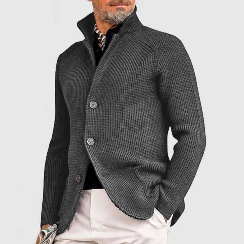 Arnold - Gilet cardigan homme style militaire rétro