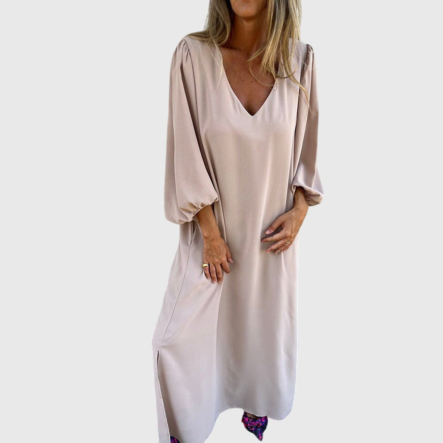 Carol™ - Longue robe bohème avec poches