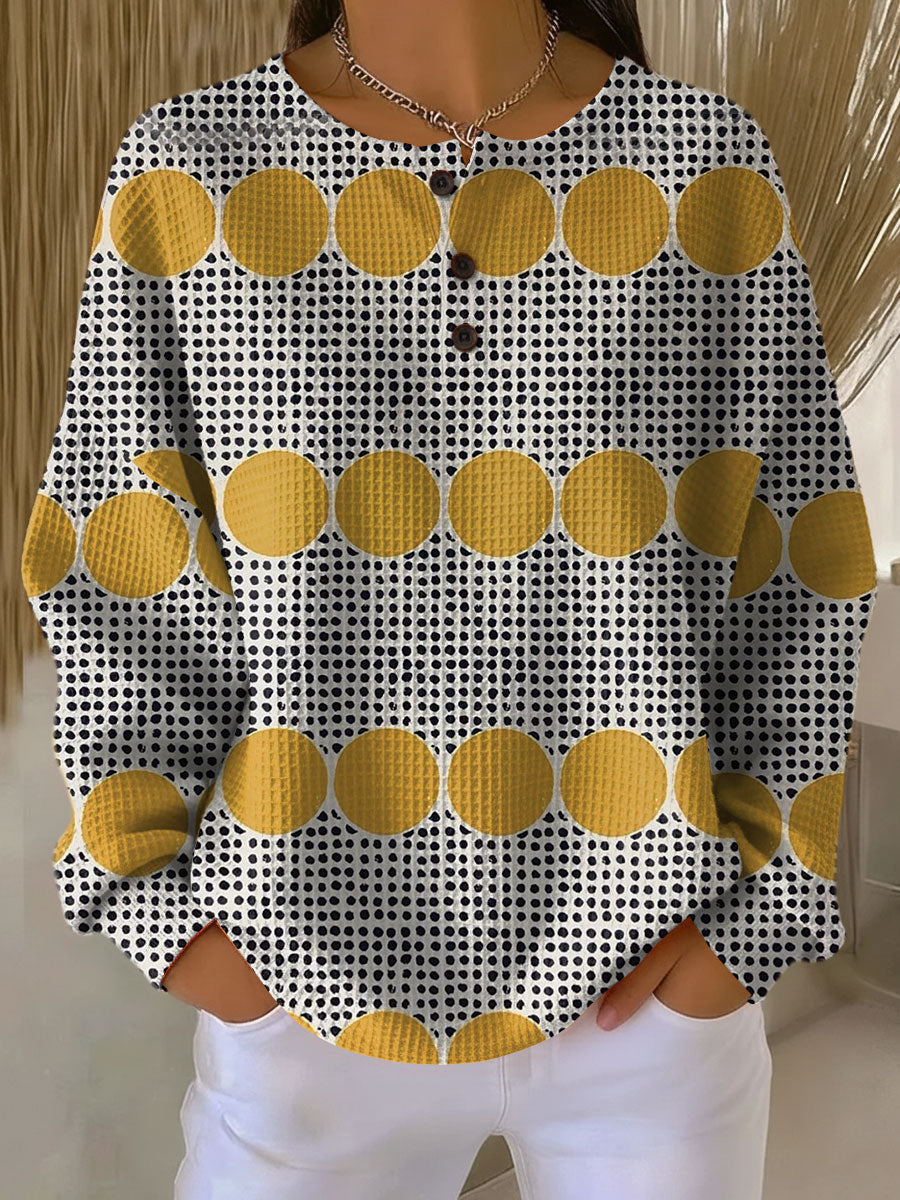 Thyra | Pull vintage à motif géométrique