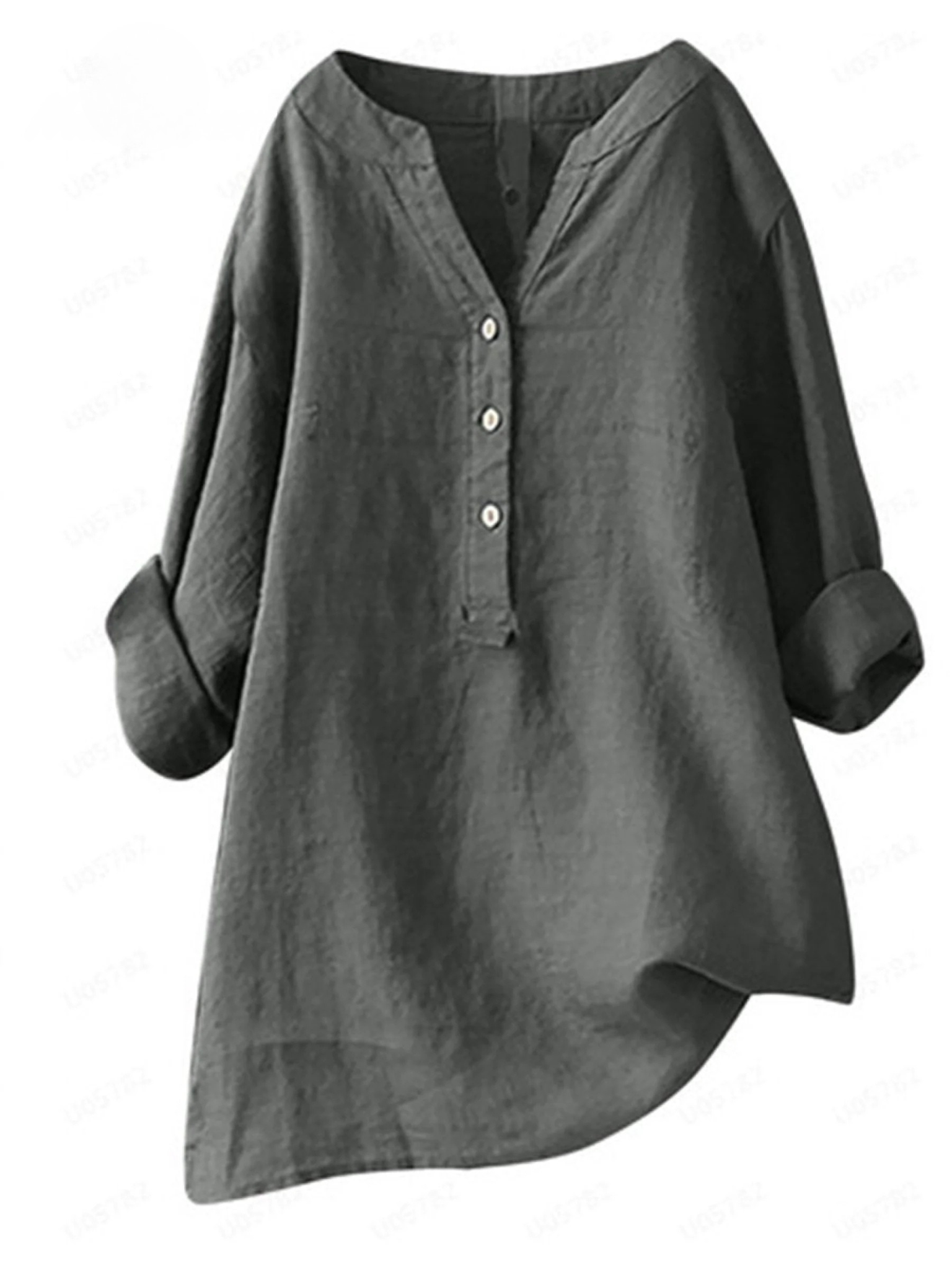 Women's  Retro Cotton And Linen Casual Shirt