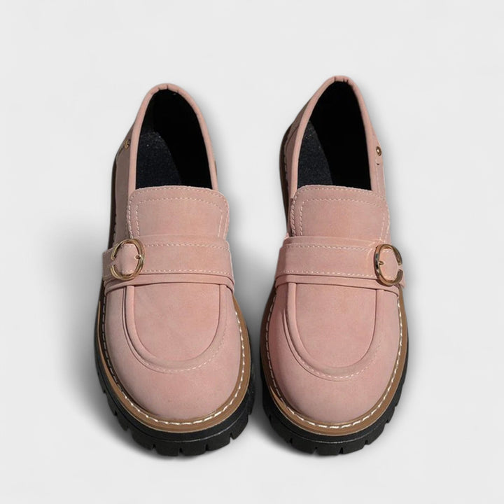 Lora – Elegant Light Moccasins with Rounded Toe for Exceptional Comfort
