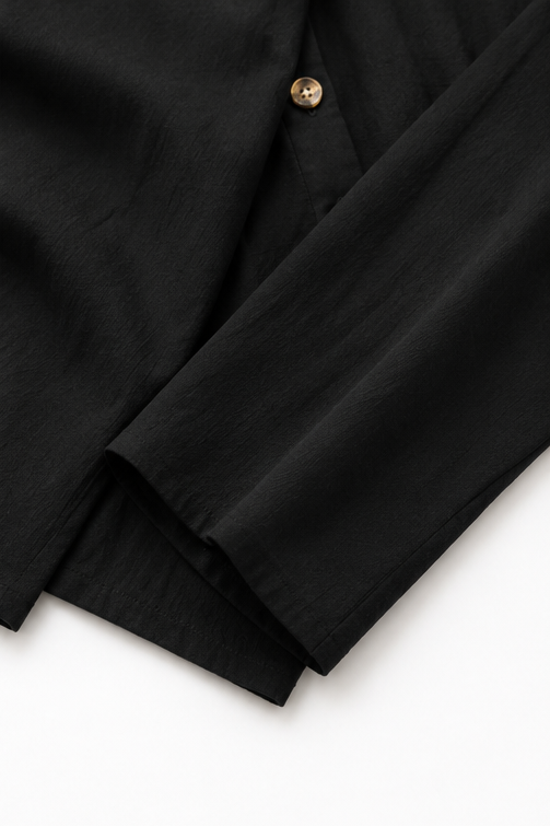 Verlyne – Relaxed Button-Front Shirt And Draped Pants Set