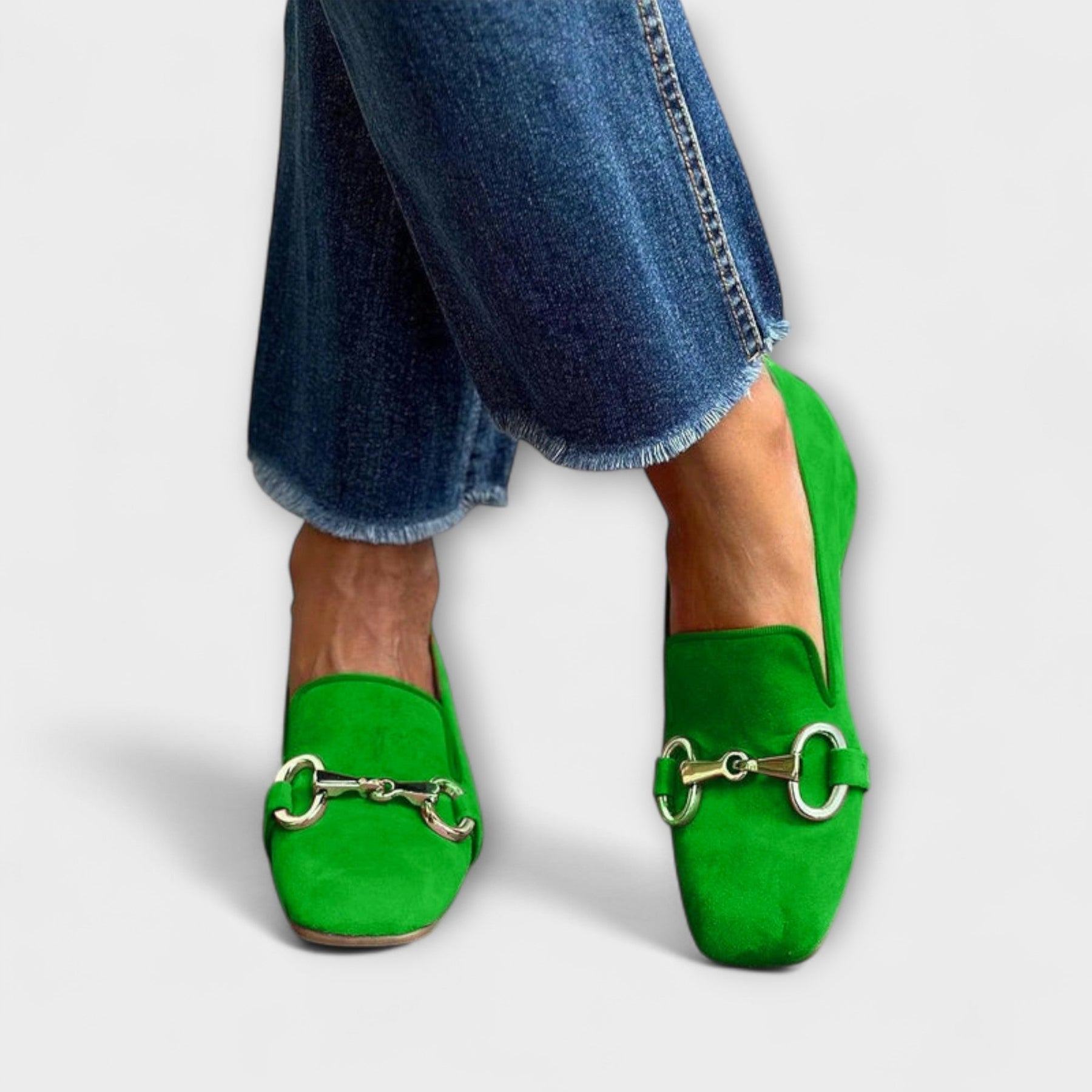 Taliah – Zapatillas a la Moda con Punta Cuadrada Moderna y Hebilla Elegante para un Look Perfecto