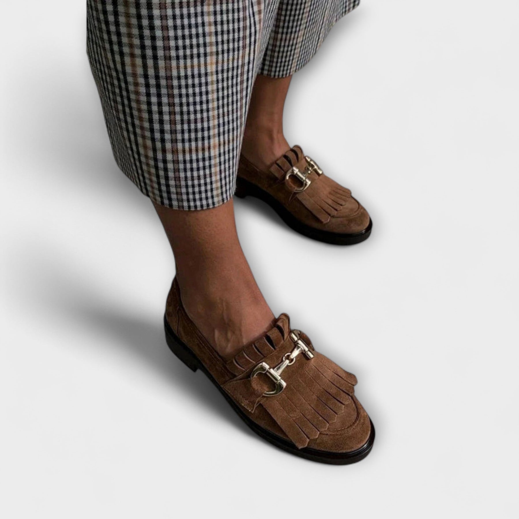 Sofistikované mokasíny Fleur Brown s elegantní kulatou špičkou – dokonalý styl a pohodlí