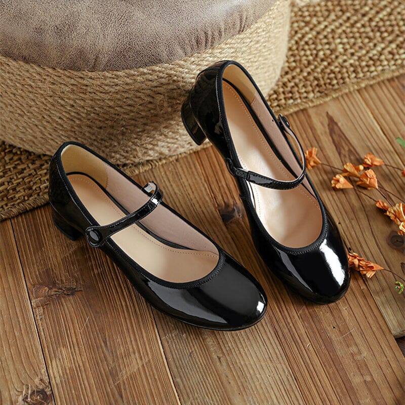 Zapatos Mary Jane de cuero Livy