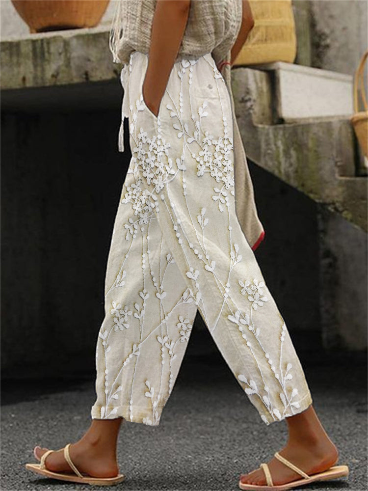 Zoey™ - Pantalon Imprimé Vigne