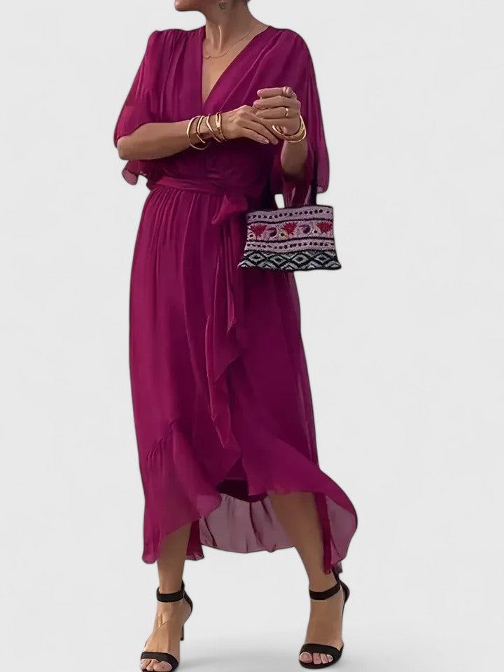 Nada | Vestido elegante con escote en V