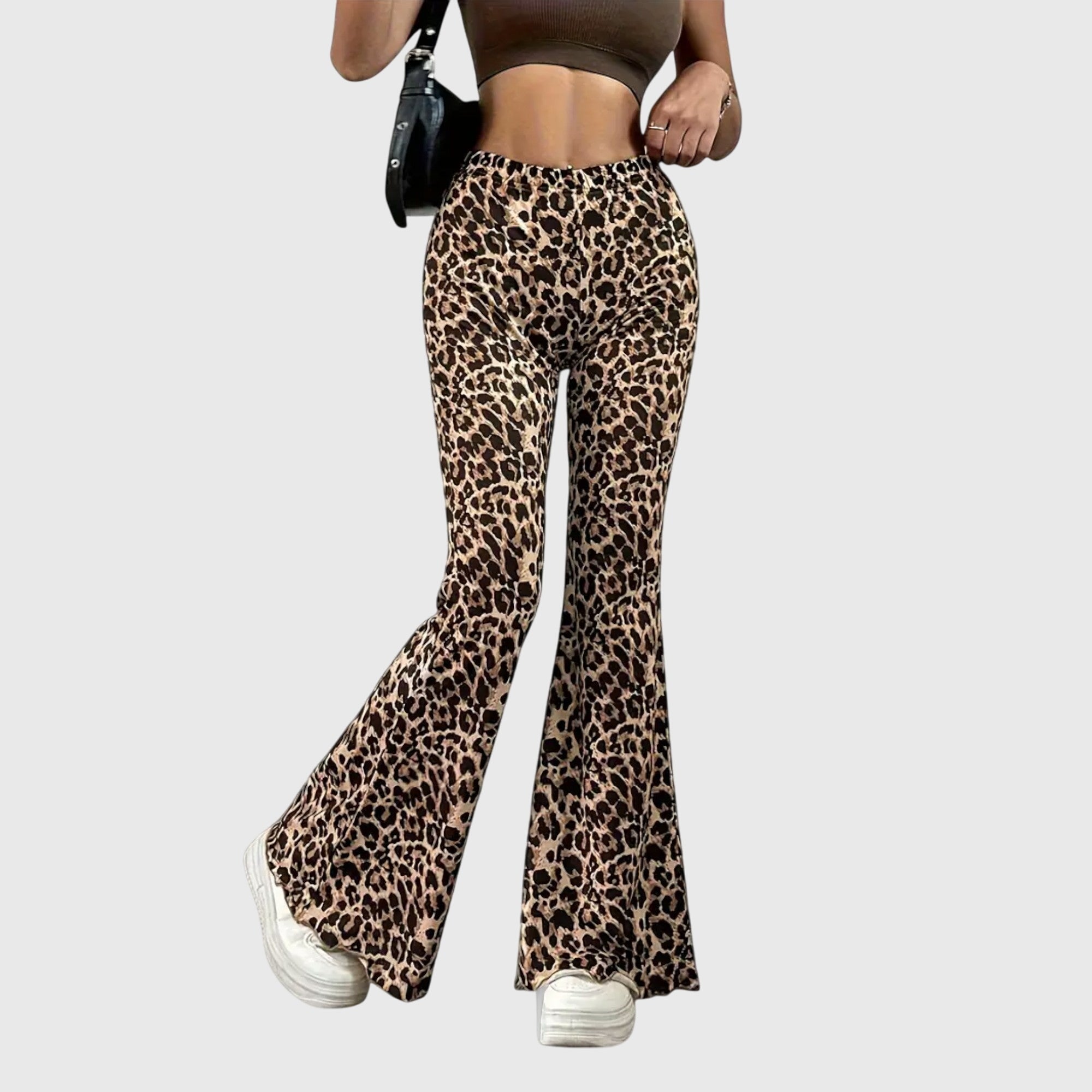 Leopardí kalhoty se zvonovou sukní