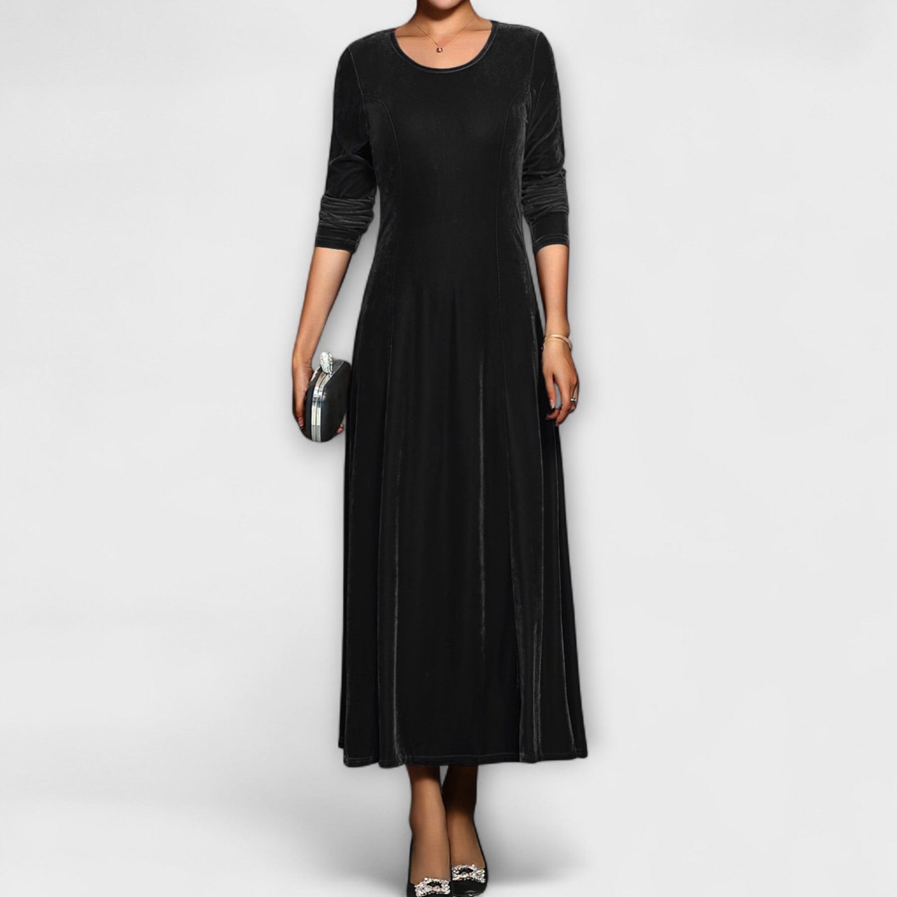 April - Soft Velvet Dress