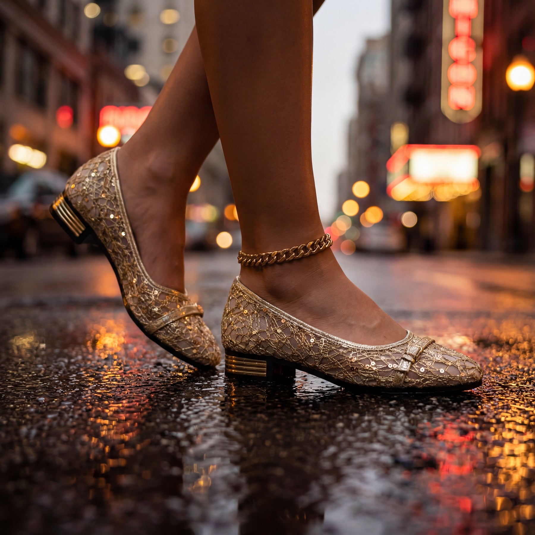 Ella's Relaxed Mesh Lace Loafers
