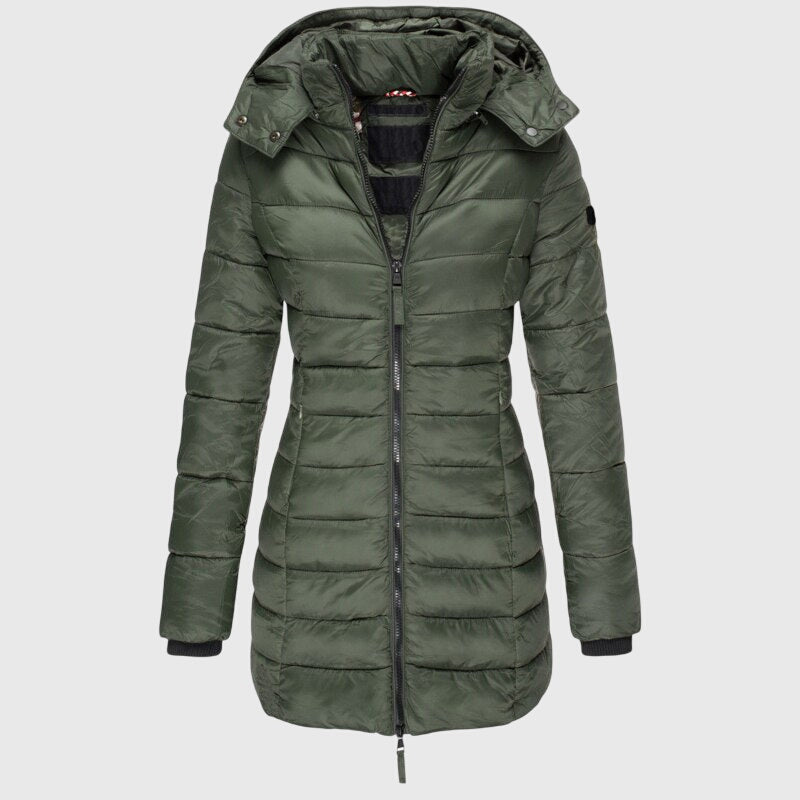 Justice | Chaqueta Larga de Plumas