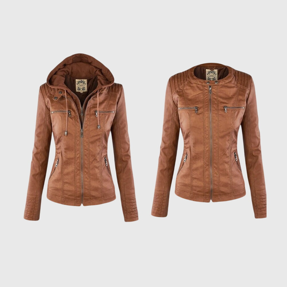 KAROLINE™ La chaqueta de cuero elegante y única