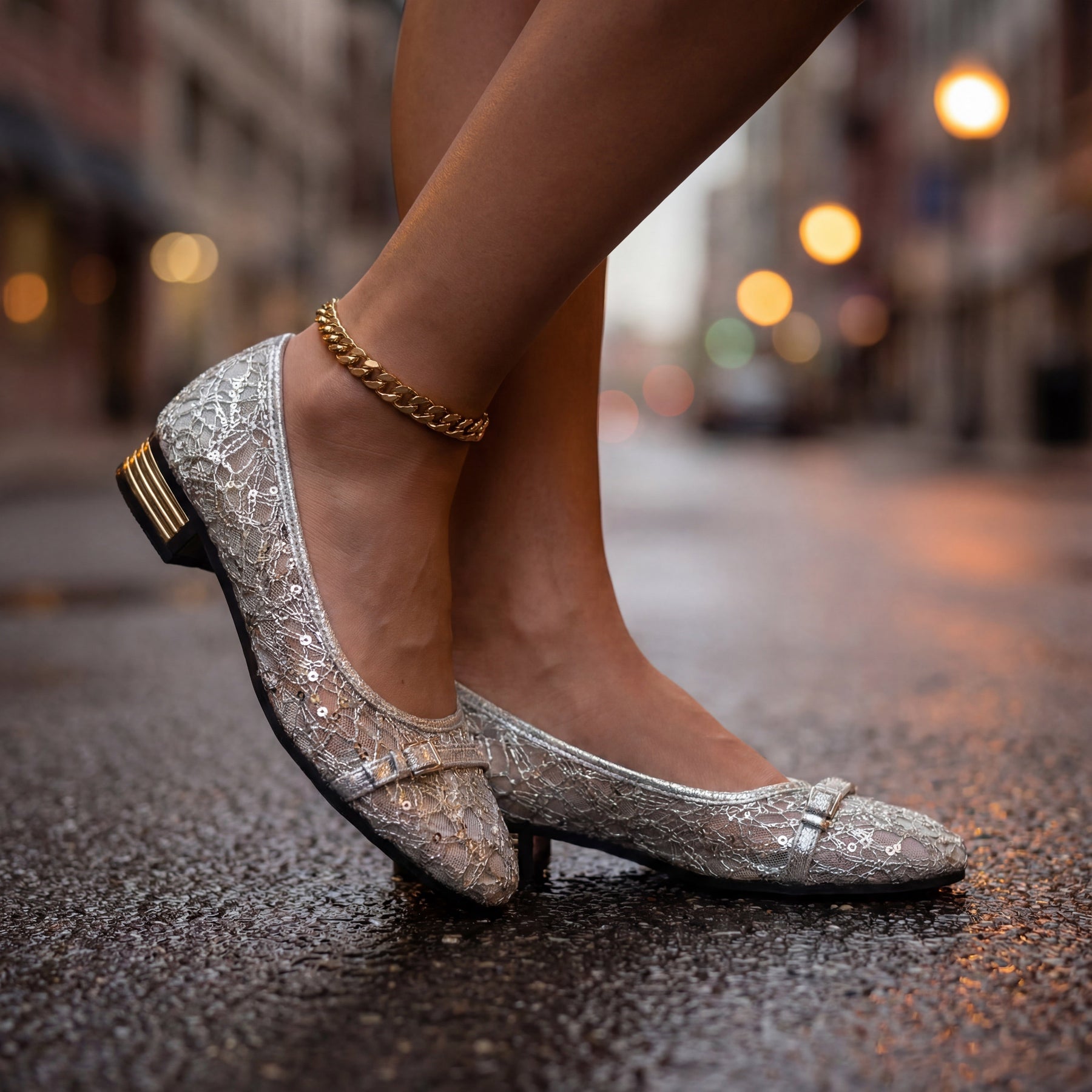 Ella's Relaxed Mesh Lace Loafers