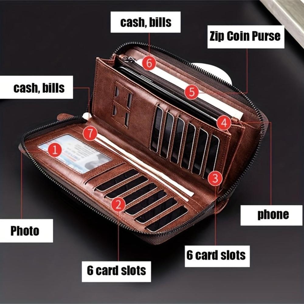 Clutch con cremallera RFID Holden