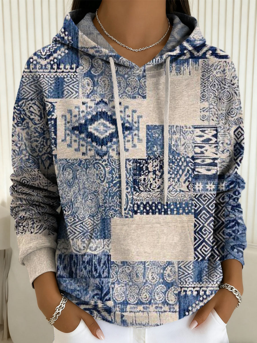 Callie | Sweat à capuche patchwork