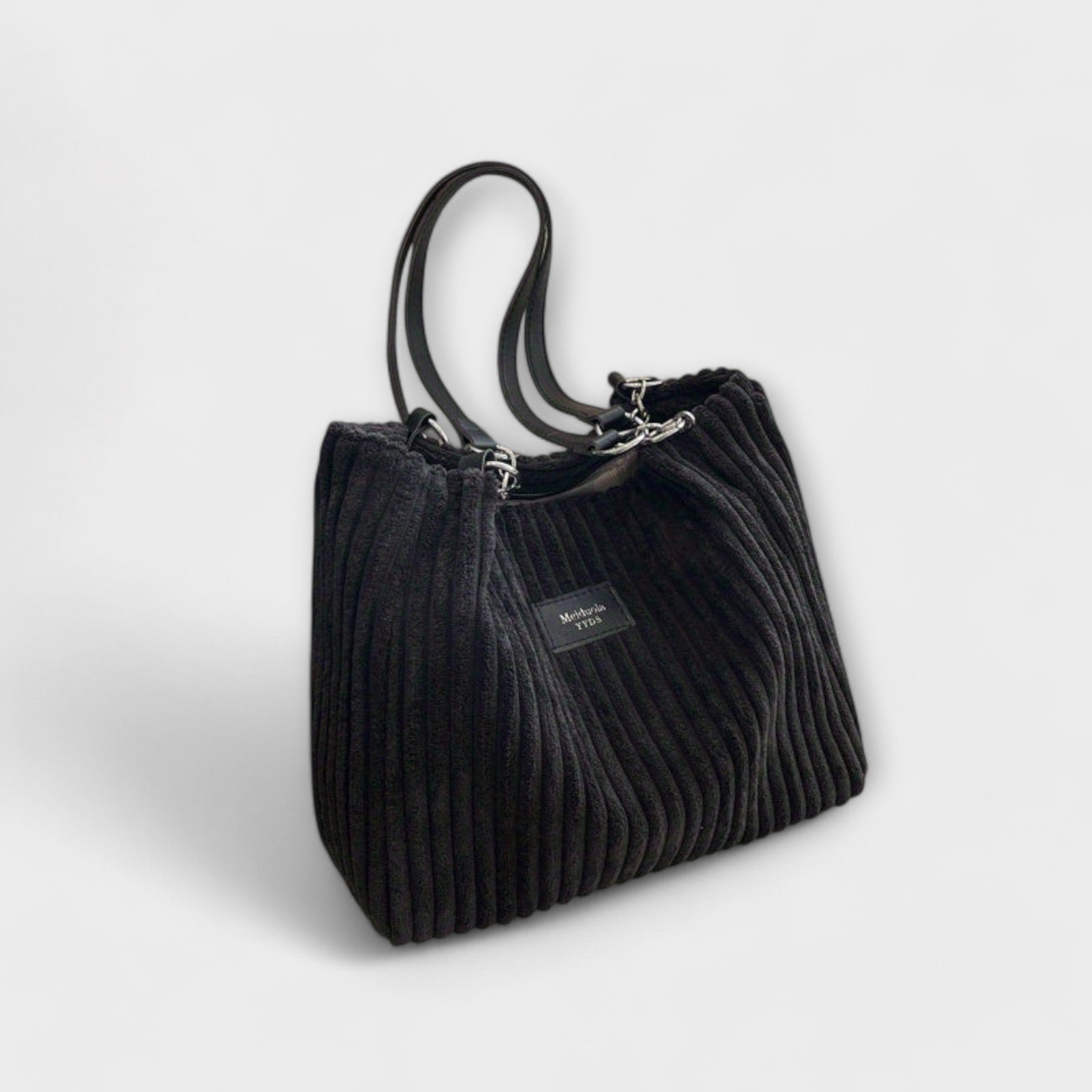 Olivia - Sac porté épaule en velours côtelé souple