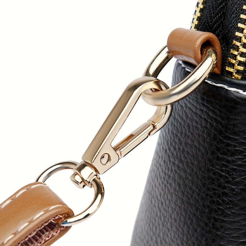 Bolso cruzado Mila con relieve Litchi