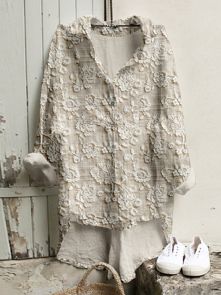 Scarlett™ - Blusa con estampado sencilla