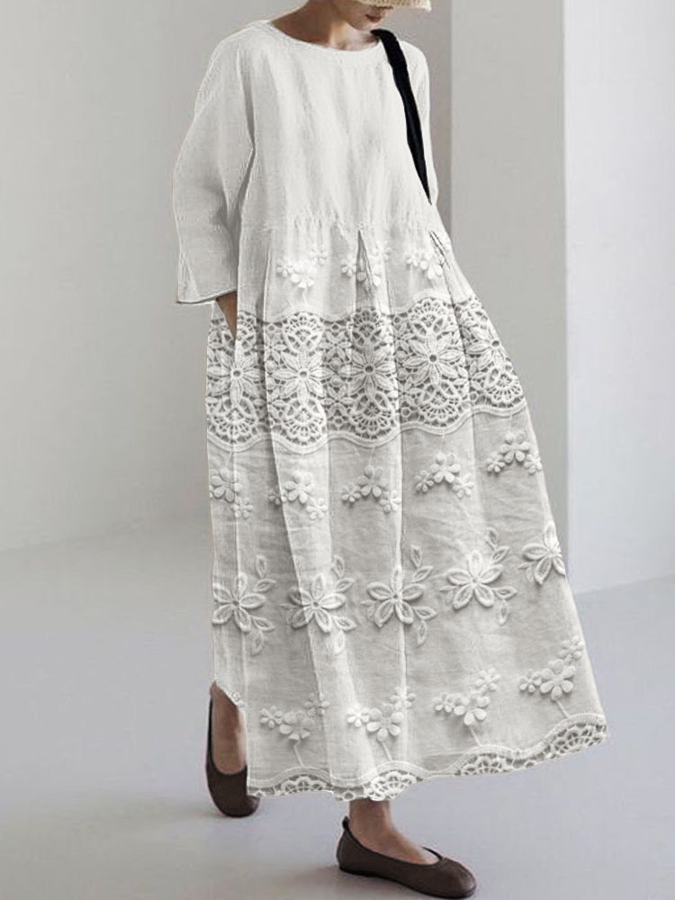 Isabella™ - Robe imprimée en dentelle
