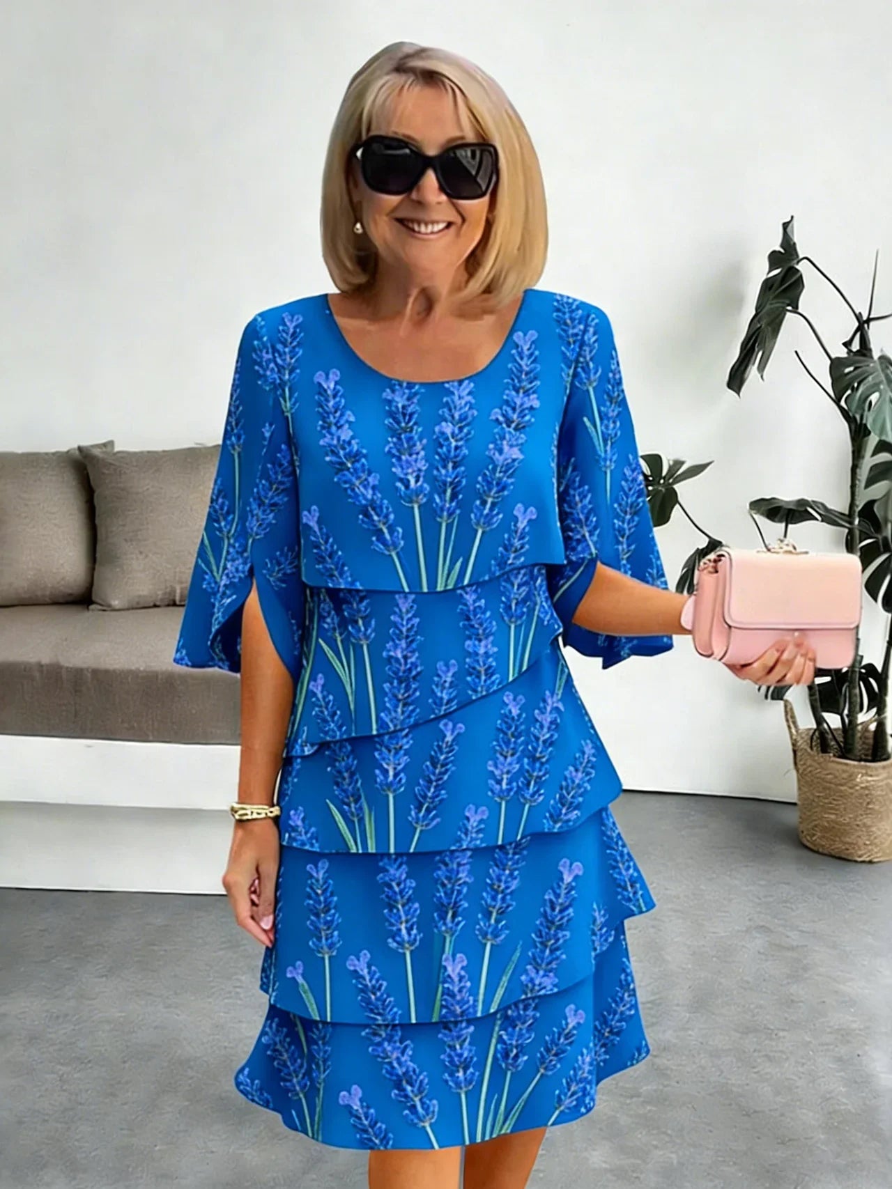 Sienna | Robe midi imprimée élégante et confortable