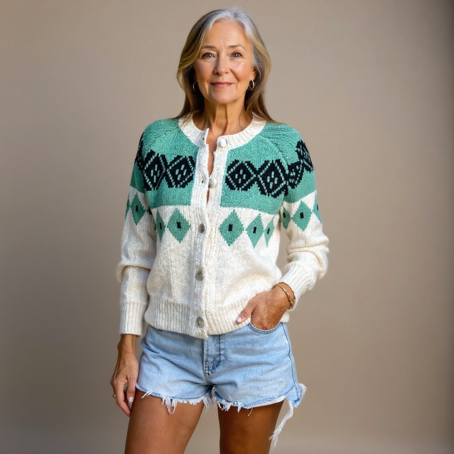 Allison | Vintage Icelandic Wool Cardigan