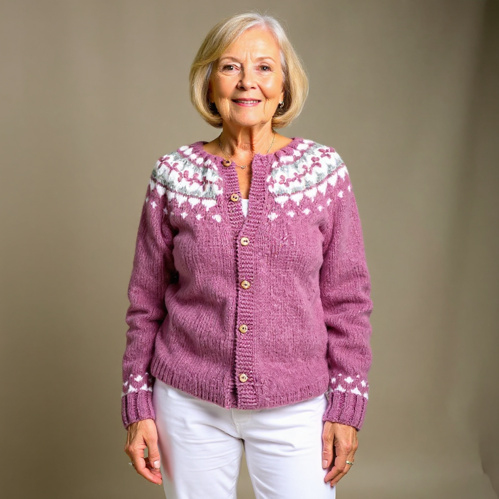 Maya | Cardigan Vintage en Laine Islandaise