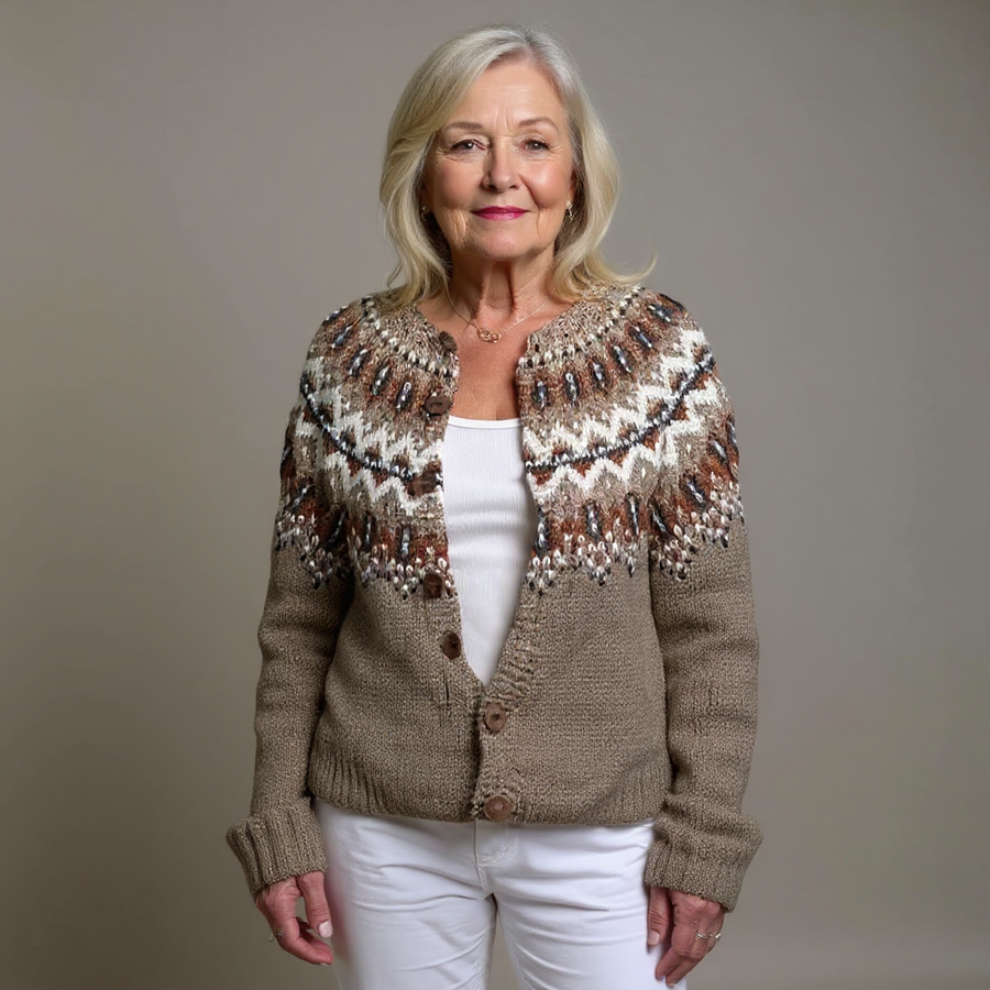 Adeline | Vintage Icelandic Wool Cardigan