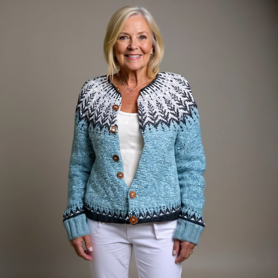 Clara | Cardigan Islandais Vintage