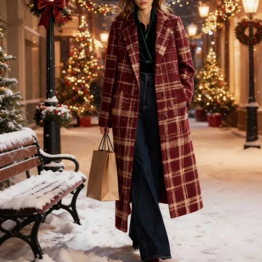 Clara - Classic Plaid Coat