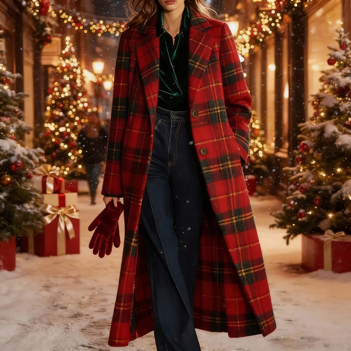 Clara - Manteau écossais classique