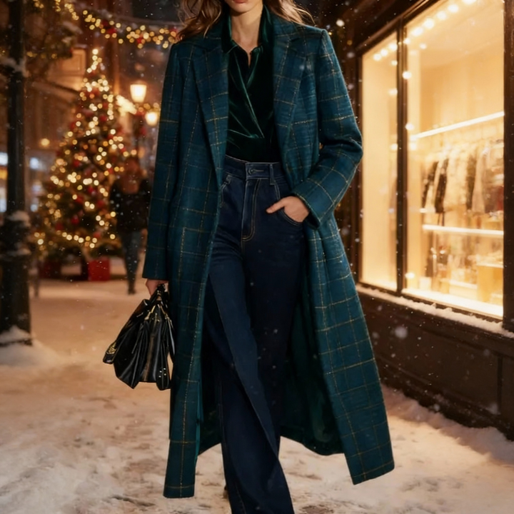 Clara - Classic Plaid Coat